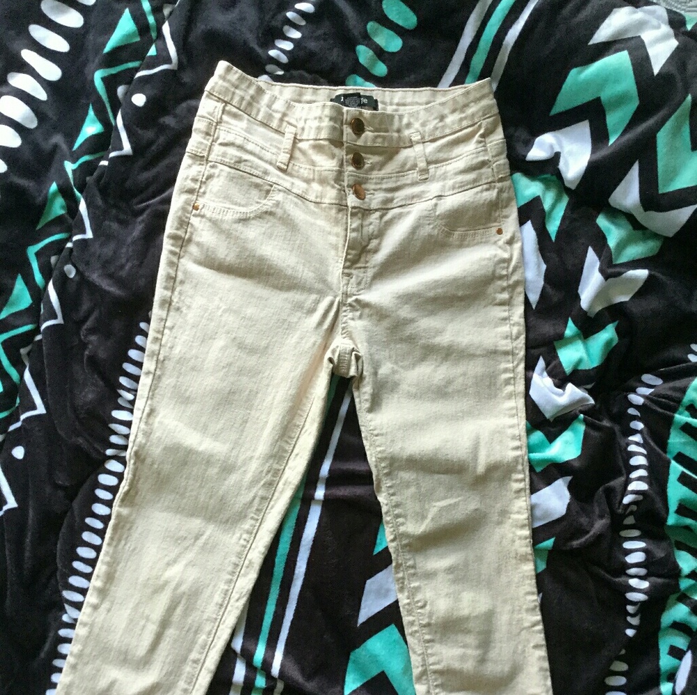 Pale pink refuge jeans